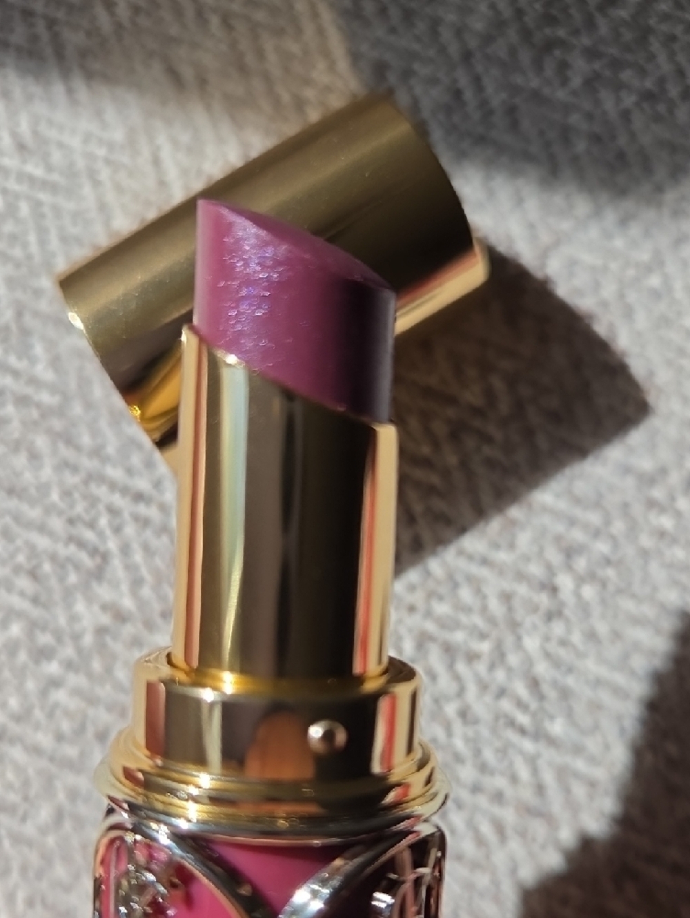 Yves Saint Laurent Rouge Volupte Shine #90 Plum Tunique - Picture 3 of 5